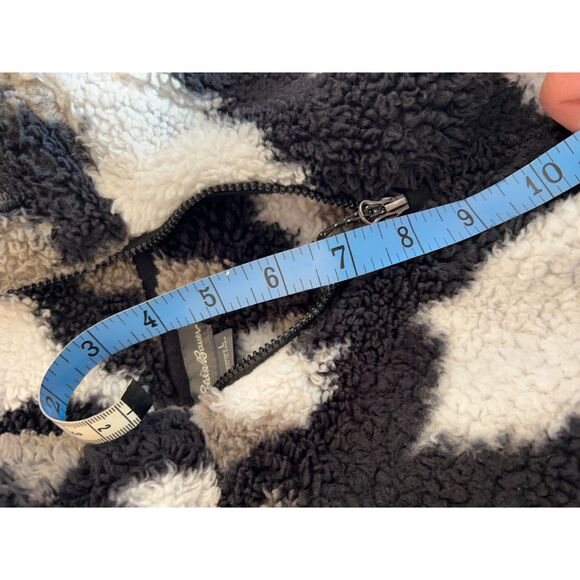 Eddie Bauer Fleece Camo Sherpa Fleece Pullover Jckt Sz Women's Large 1/4 Zip - Picture 6 of 9